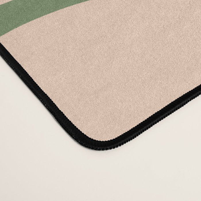 Big Daisy - Groovy Flower Green, Off-white and Blue Desk Mat Gallery Image 4