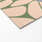 Big Daisy - Groovy Flower Green, Off-white and Blue Welcome Mat Gallery Image 2