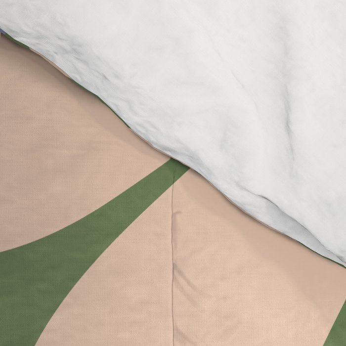 Big Daisy - Groovy Flower Green, Off-white and Blue Comforter Gallery Image 4