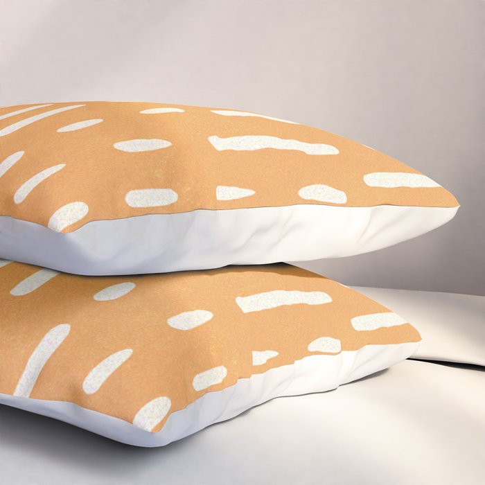 minimalist series: scandi lines, orange Pillow Sham Gallery Image 3