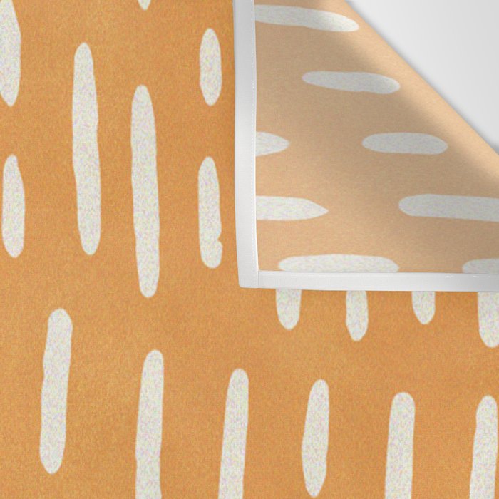 minimalist series: scandi lines, orange Wall Tapestry Gallery Image 3