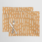 minimalist series: scandi lines, orange Placemat Gallery Image 1