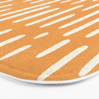 minimalist series: scandi lines, orange Bath Mat Gallery Image 3