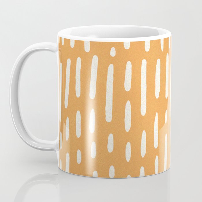minimalist series: scandi lines, orange Coffee Mug Gallery Image 3