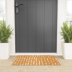 minimalist series: scandi lines, orange Welcome Mat Gallery Image 3