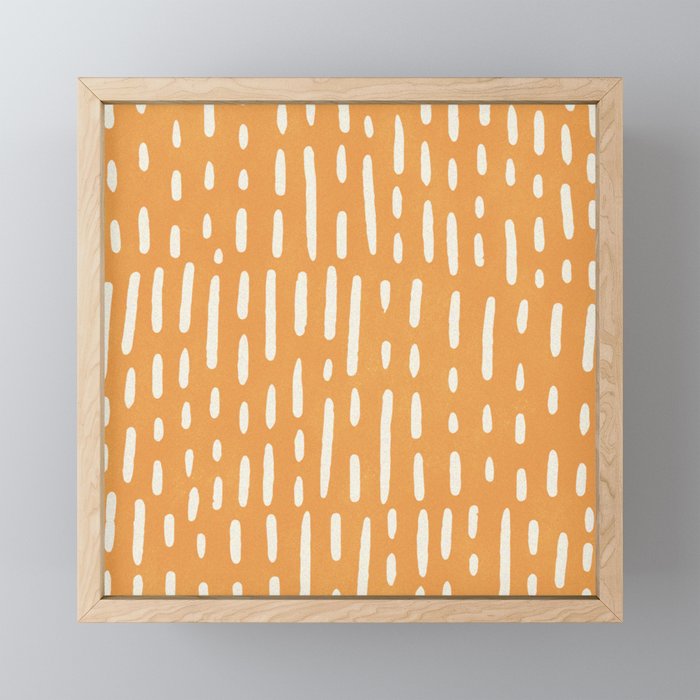 minimalist series: scandi lines, orange Mini Art Print Gallery Image 1
