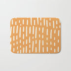 minimalist series: scandi lines, orange Bath Mat Gallery Image 1