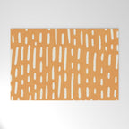 minimalist series: scandi lines, orange Welcome Mat Gallery Image 1