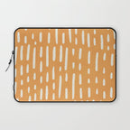 minimalist series: scandi lines, orange Laptop Sleeve Gallery Image 1
