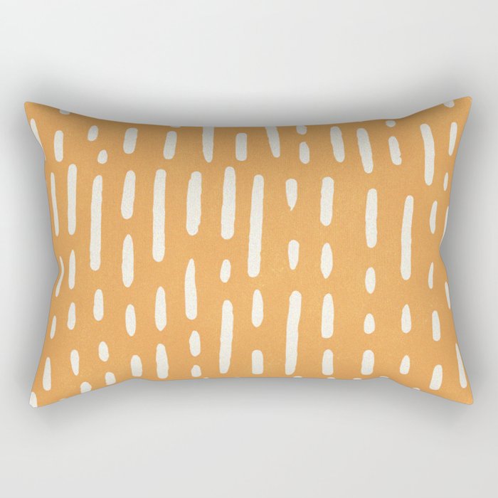 minimalist series: scandi lines, orange Rectangular Pillow Gallery Image 1