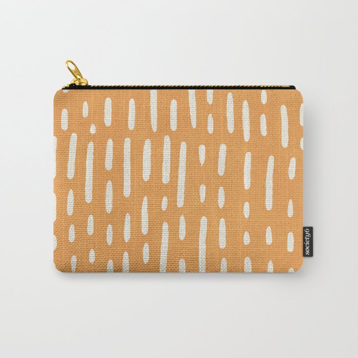 minimalist series: scandi lines, orange Carry All Pouch Gallery Image 1