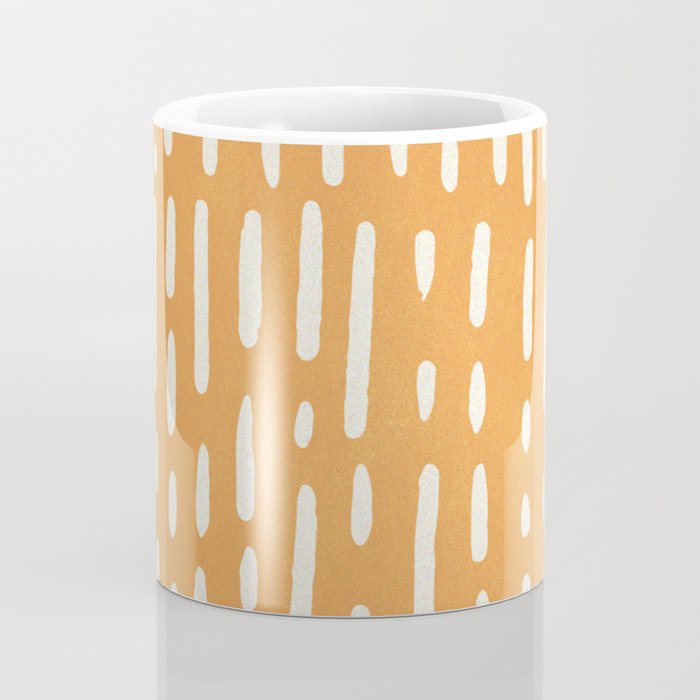 minimalist series: scandi lines, orange Coffee Mug Gallery Image 4