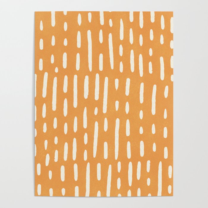minimalist series: scandi lines, orange Poster Gallery Image 4