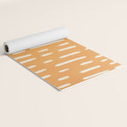 minimalist series: scandi lines, orange Yoga Mat Gallery Image 2