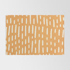 minimalist series: scandi lines, orange Rug Gallery Image 2
