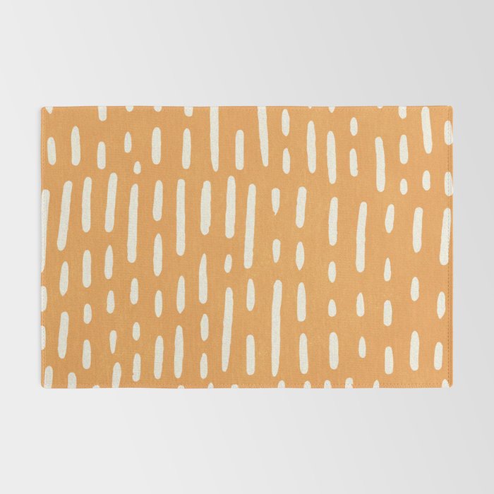 minimalist series: scandi lines, orange Rug Gallery Image 2