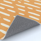 minimalist series: scandi lines, orange Rug Gallery Image 4