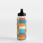Geometric Checkered Prints Water Bottle Gallery Image 3
