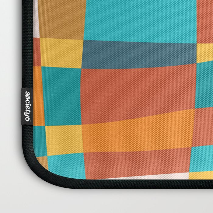 Geometric Checkered Prints Laptop Sleeve Gallery Image 3