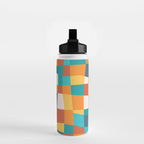 Geometric Checkered Prints Water Bottle Gallery Image 2
