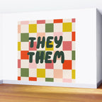 They / Them Pronouns Wall Mural Gallery Image 2