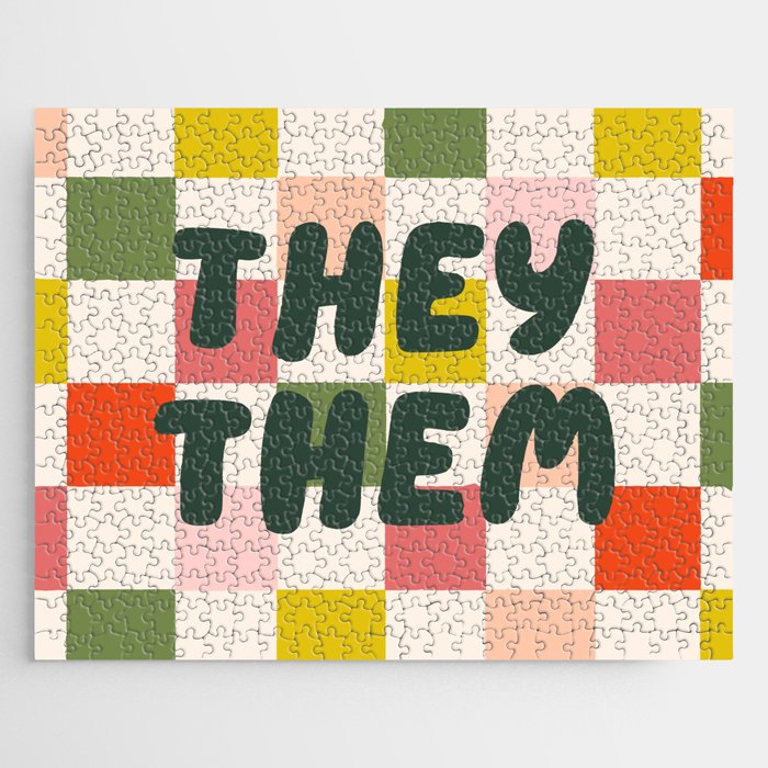 They / Them Pronouns Jigsaw Puzzle Gallery Image 1