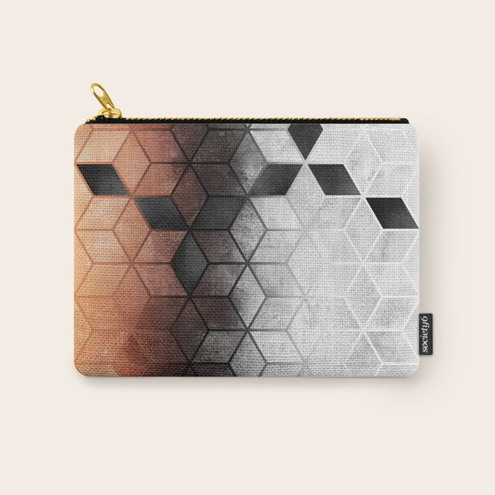 Ombre Concrete Cubes Carry All Pouch Gallery Image 1