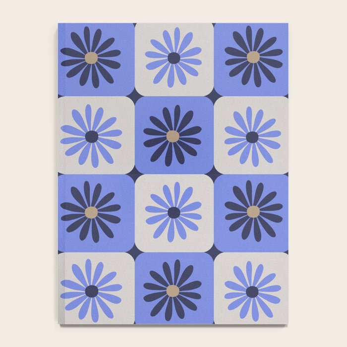 Checkered Daisies - Periwinkle Notebook Gallery Image 4