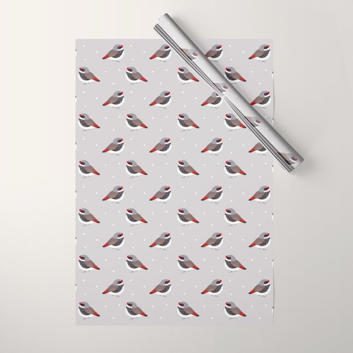 Diamond Firetail Wrapping Paper Gallery Image 1