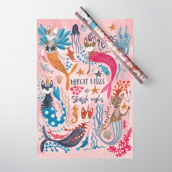 Mercats & Caticorns Wrapping Paper Gallery Image 1