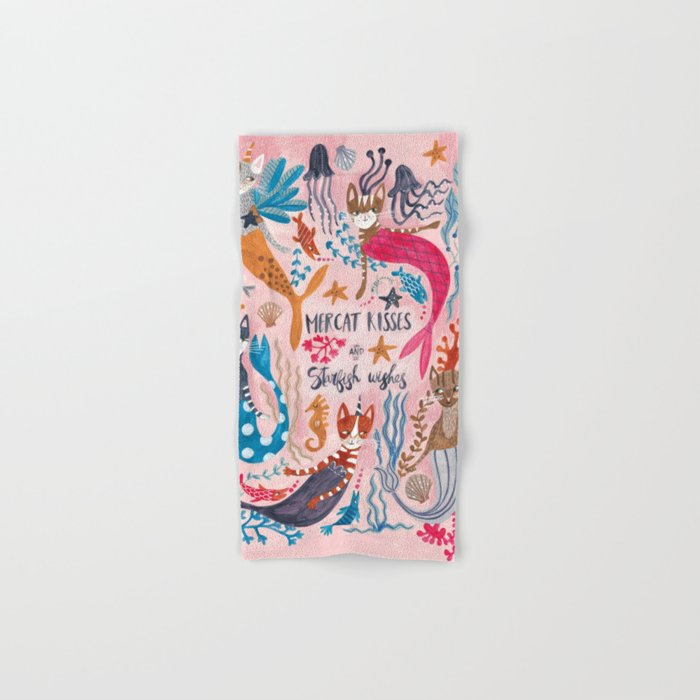 Mercats & Caticorns Bath Towel Gallery Image 1