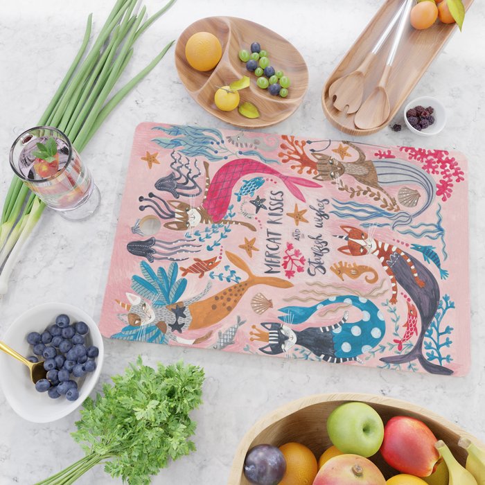 Mercats & Caticorns Cutting Board Gallery Image 2