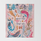 Mercats & Caticorns Throw Blanket Gallery Image 2