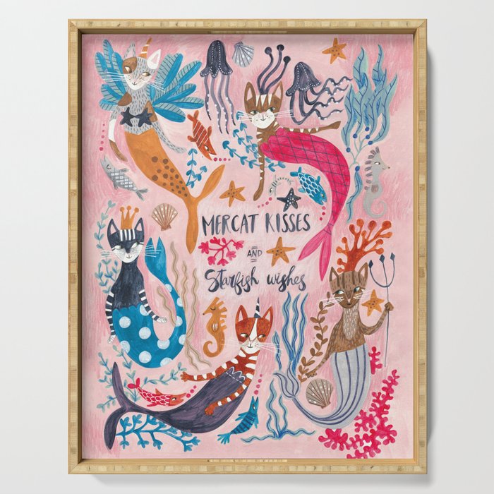 Mercats & Caticorns Serving Tray Gallery Image 1