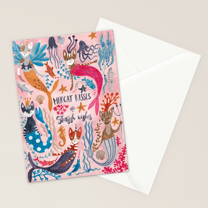 Mercats & Caticorns Stationery Card Gallery Image 2