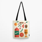 Egg Nog and Holiday Aromatic Foods Still Life Tote Bag Gallery Image 2