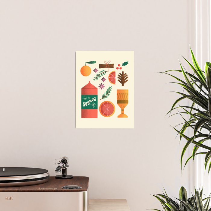 Egg Nog and Holiday Aromatic Foods Still Life Poster Gallery Image 2
