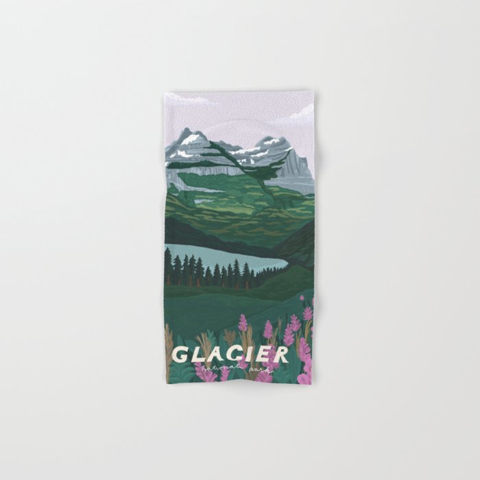 Glacier National Park Bath Towel Gallery Image 1