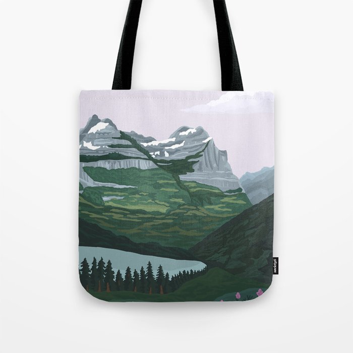 Glacier National Park Tote Bag Gallery Image 1