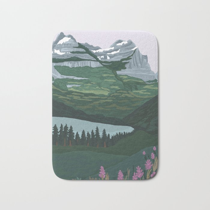 Glacier National Park Bath Mat Gallery Image 1