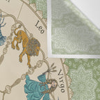Vintage Astrology Zodiac Wheel Green Wall Tapestry Gallery Image 3