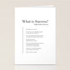 What is Success? by Ralph Waldo Emerson Stationery Card Gallery Image 2
