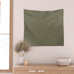 boho hexagon stripes - olive green Wall Tapestry Gallery Image 2