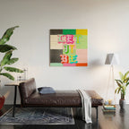 Let it Be Checker Wood Wall Art Gallery Image 2