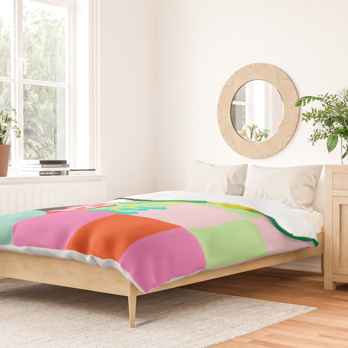 Let it Be Checker Duvet Cover Gallery Image 2