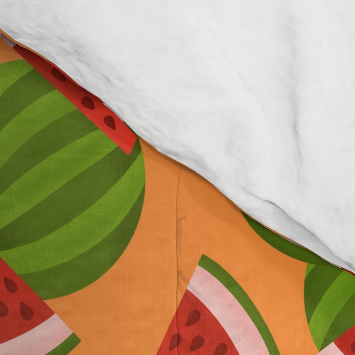Watermelon Pattern on Orange Comforter Gallery Image 4