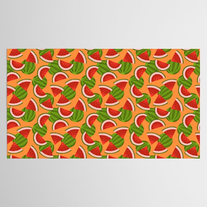 Watermelon Pattern on Orange Tablecloth Gallery Image 2