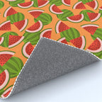 Watermelon Pattern on Orange Rug Gallery Image 4