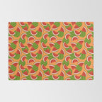 Watermelon Pattern on Orange Rug Gallery Image 2