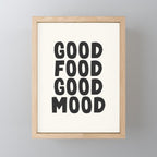 Good food good mood Mini Art Print Gallery Image 1